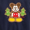 Boys' - Disney - Mickey Cookie Christmas Graphic Long Sleeve Fleece Sweatshirt - 2 of 4