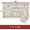 Christmas Doormat Washable Holiday Welcome Mat, Non-Slip Xmas Tree Indoor Outdoor Rug, Non-Shedding Front Door Mat for Kitchen or Bedroom - 2 of 4