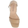 Journee Collection Women's Valenncia Narrow Width SuperNatural Shades Open Square Toe Ankle Strap Sandals - 4 of 4