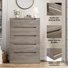 Tall 4-Drawer Dresser, Freestanding Vertical Storage Cabinet for Bedroom, Closet, Living Room, Hallway, or Entryway - 4 of 4