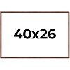PosterPalooza | Classic Modern Brown Picture Frame - UV Acrylic, Backing Board, Hanging Hardware Included - 2 of 4