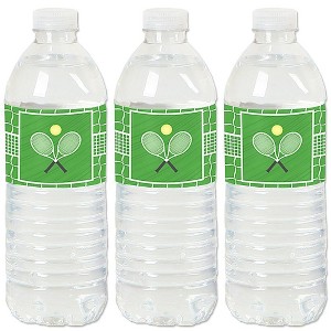 Big Dot of Happiness You Got Served - Tennis - Baby Shower or Tennis Ball Birthday Party Water Bottle Sticker Labels - Set of 20 - 1 of 4