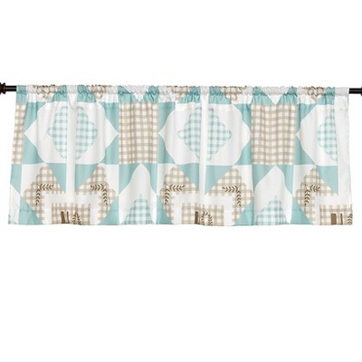 The Lakeside Collection Monroe Block Check Bath Collection - Valance