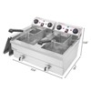 Winado 16.9 qt. Stainless Steel Single Tank Deep Fryer with Faucet - 4 of 4
