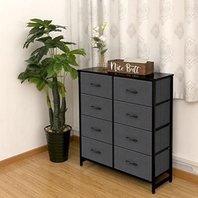 FONTOI Decorative Storage Cabinets, Multi-Drawer Locker, A Space-Saving Storage Solution, Perfect for Family Rooms, Brown, 11.75"*33.8"*38.3"