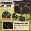 VEVOR Collapsible Folding Wagon, 113 L Beach Wagon Cart with All-Terrain Wheels, Heavy Duty Folding Wagon Cart Max 250 lbs with Drink Holders - 4 of 4