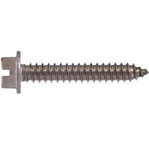 Hillman No. 12 X 1 in. L Slotted Hex Washer Head Sheet Metal Screws 100 pk Model No. 823116 - 1 of 1
