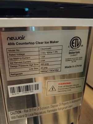 Wandor 44 Pound 1 Gallon Stainless Steel Freestanding Countertop Self  Cleaning Clear Ice Maker With Ice Scoop And Digital Display : Target