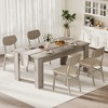 63" Dining Table,Dining Tables for 4-6,Farmhouse Large Kitchen Dining Table,for Small Space,Wood Dinner Table for Apartment,Kitchen - 2 of 4
