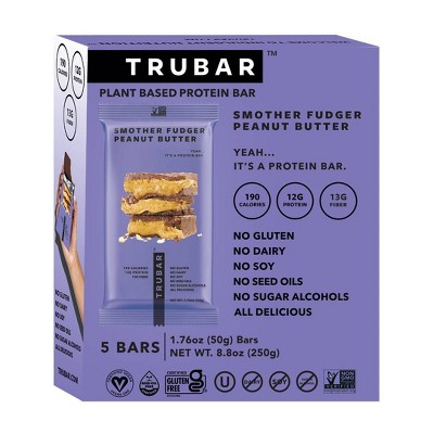 TRUBAR Smother Fudger Peanut Butter Nutrition Protein Bars - 5ct