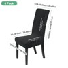 Unique Bargains Waterproof Jacquard Elastic Band Durable Dining Chair Slipcovers - 3 of 4