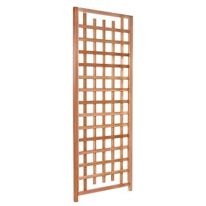 All Things Cedar 84" x 33" Outdoor Single Trellis Handcrafted for Climbing Plants with Snug-Fitting Parts and Sanded Finish for Patio Privacy Screens - 1 of 4