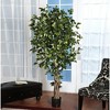 Nearly Natural 6-ft Palace Style Ficus Silk Tree - 2 of 2