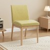 KWPZQEB Modern Dining Chairs Set of 2, Fabric Side Chair with Upholstered and Back, Modern Kitchen Chairs for Dining Room, Kitchen, Green - 3 of 4