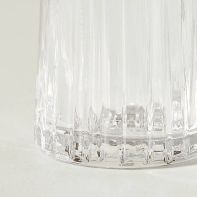 Oil &#38; Vinnegar Fluted Clear Glass Cruets (Set of 2) - Hearth &#38; Hand&#8482; with Magnolia