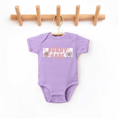 The Juniper Shop Bunny Babe Flowers Baby Bodysuit