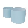 Round Coffee Table Set of 2,Nesting Side Table End Table,Modern Drum Side Table for Small Space,Living Room, Office,Bedroom-Cuddlewood - 4 of 4