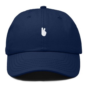 Dalix Lil Peace Sign Embroidered Cotton Cap Outdoor Dad Hat Womens - 1 of 4