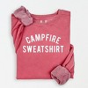 Simply Sage Market Campfire Sweatshirt Lightweight Garment Dyed Sweatshirt - 2 of 4