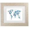 Trademark Fine Art Michael Tompsett Dinosaur World Map Matted Framed Art - 2 of 4