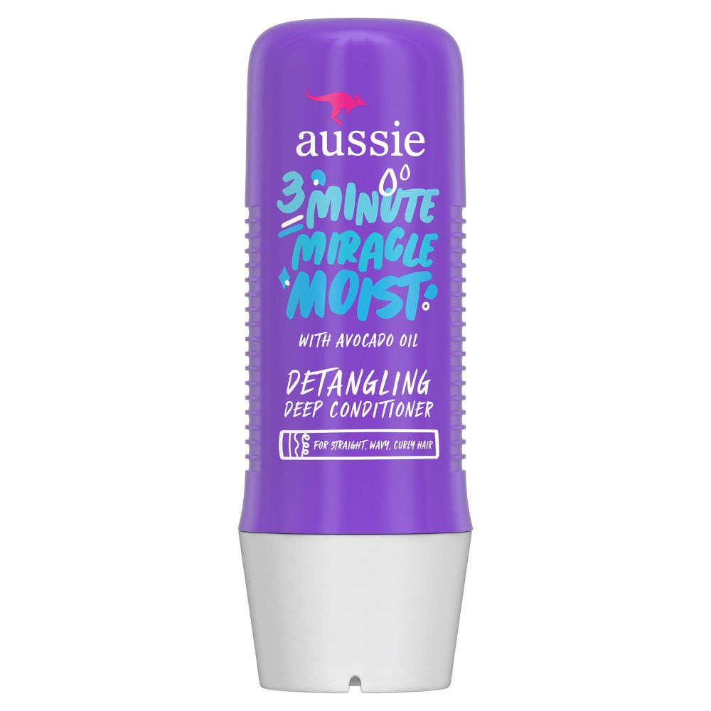Photos - Hair Product Aussie Paraben-Free Miracle Moist 3 Minute Miracle with Avocado for Dry Ha 