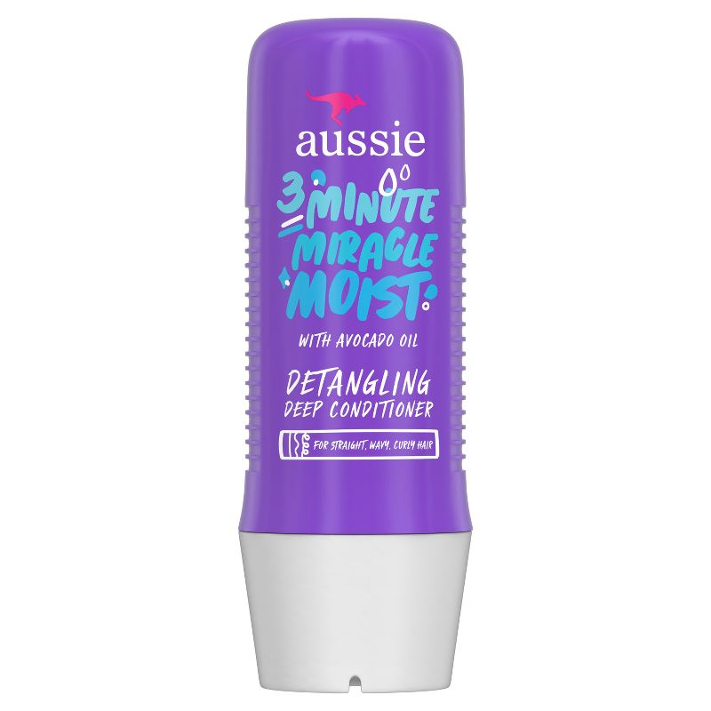 Aussie Paraben-Free Miracle Moist 3 Minute Miracle with Avocado for Dry Hair Repair - 8 fl oz, 1 of 16