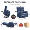 ChicFurnit Living Room Chair Arm Accent Chair Oversized Power Recliner with Massage Heat and Lift Assist for Living Room, 40.55"*37"*42.51" - 3 of 4