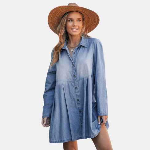 Target button cheap up dress