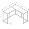 Monarch Specialties Accent Table Console Entryway Narrow Corner Living Room Bedroom Black Marble Look Laminate Black Metal Contemporary Modern - 4 of 4