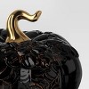 Halloween Ceramic Pumpkin Black - Threshold™ - 3 of 3