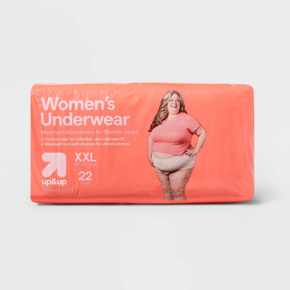 Incontinence Underwear for Women - Unscented - Maximum Absorbency - XXL - 22ct - up&up™