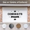 Big Dot of Happiness Black and White Graduation Party Photo Backdrop - Wall Decals - 2 of 4