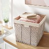 10.25 x 6 x 6 Small Woven Twisted Paper Rope Tapered Basket Gray -  Brightroom™