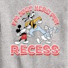 Boys' - Disney - I'm Just Here For Recess Graphic Long Sleeve Fleece Sweatshirt - 2 of 4