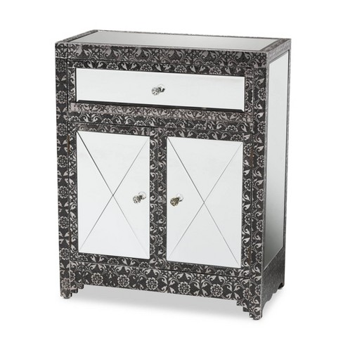 Glass cheap nightstand target