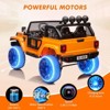 Jojoka  24V 7AH Kids Ride On Truck, 2-Seater Electric Vehicle with Switchable 2WD/4WD, Remote Control, Lights, MP3, and Spring Suspension - 4 of 4