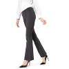 Memoi Women's Bootcut Chino Pant Leggings Dark Gray Heather S-M - 3 of 4