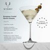 Viski Crystal Martini Glasses - Set of 4, Clear - 2 of 4