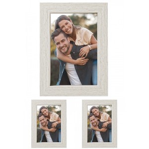 REGALWOVEN Rustic Table Top Farmhouse Texture Distressed Photo Frames Picture Frame - 1 of 4