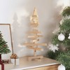 Aghana Digitals 60cm Solid Pine Wood Christmas Tree - DIY Decor, Compact Design for Home/Office - 3 of 4