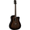 Luna Art Vintage Dreadnought Cutaway Acoustic-Electric Guitar Distressed Vintage Brownburst - 3 of 4