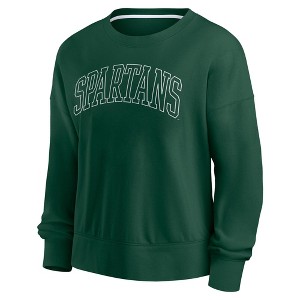 NCAA Michigan State Spartans Women's Crew Shirt - 1 of 3