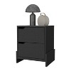 NicBex 14.57 inch Nightstand with 2 Drawers,Wooden Side Table with Sturdy Base,Modern Bedside Table for Bedroom,Living Room - 2 of 4