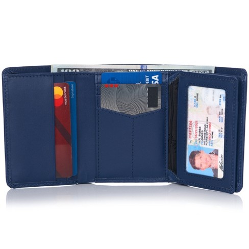 Alpine Swiss Rfid Mens Theo Trifold Wallet Deluxe Capacity With Divided ...