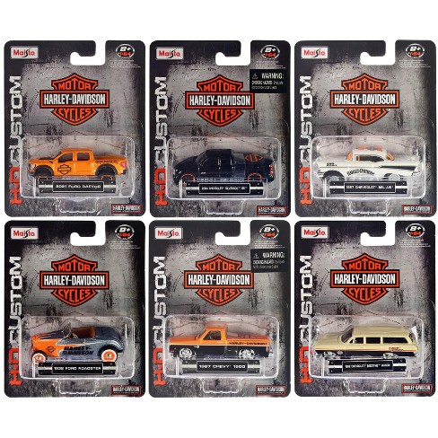 Harley Davidson Assortment 2023 Set of 6 pieces 1 64 Diecast Model Cars by Maisto