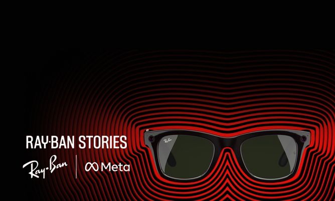 Ray-Ban Stories. RayBan and Meta Logo