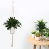Unique Bargains DIY Indoor Outdoor Retro Vintage-inspired Macrame Flower Pot Holder 47.2" - 3 of 4
