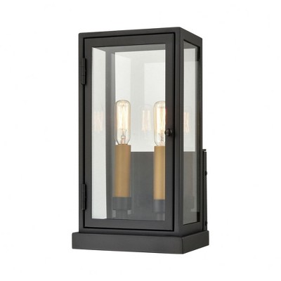 Elk Home Foundation 2 - Light Wall Light in  Matte Black