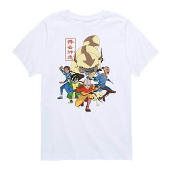 Boys' Avatar The Last Airbender Character Group Short Sleeve Graphic T-Shirt - White