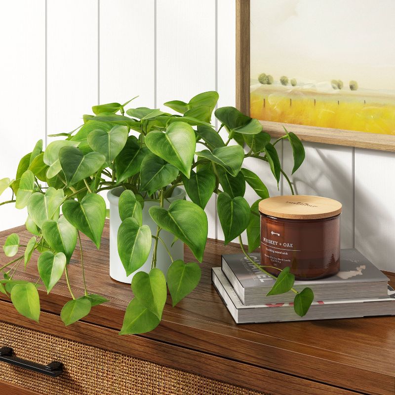 14&#34; x 28&#34; Artificial Pothos Plant in Pot - Threshold&#8482;, 3 of 12